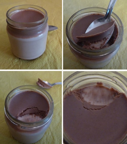 دانت  شوكولا  سهل جدا و لديد جدا   Yaourt-chocolat-au-lait-4